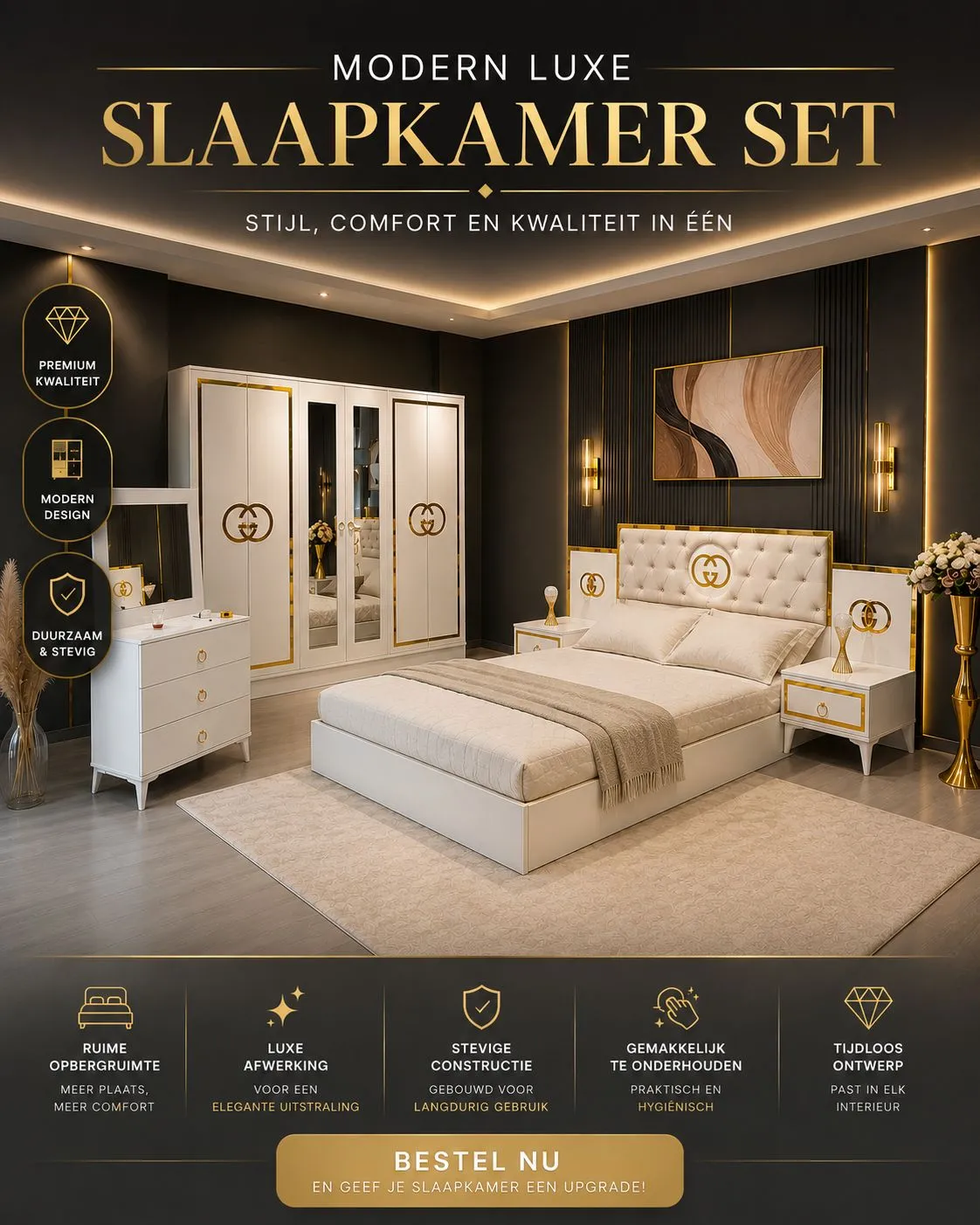 Compleet slaapkamer