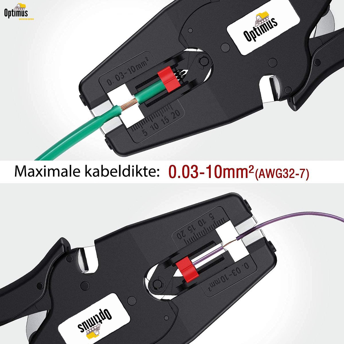 Professionele Automatische 2-in-1 Striptang - 0,03 tot 10mm² - Afstriptang - Kabelstripper - Kabeltang - Kniptang - Draadknipper